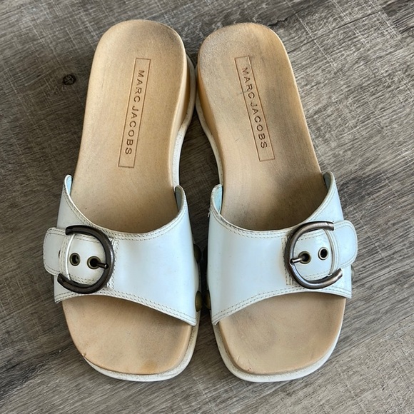 Marc Jacobs Anita Leather Mule Clog Slides - Picture 2 of 6